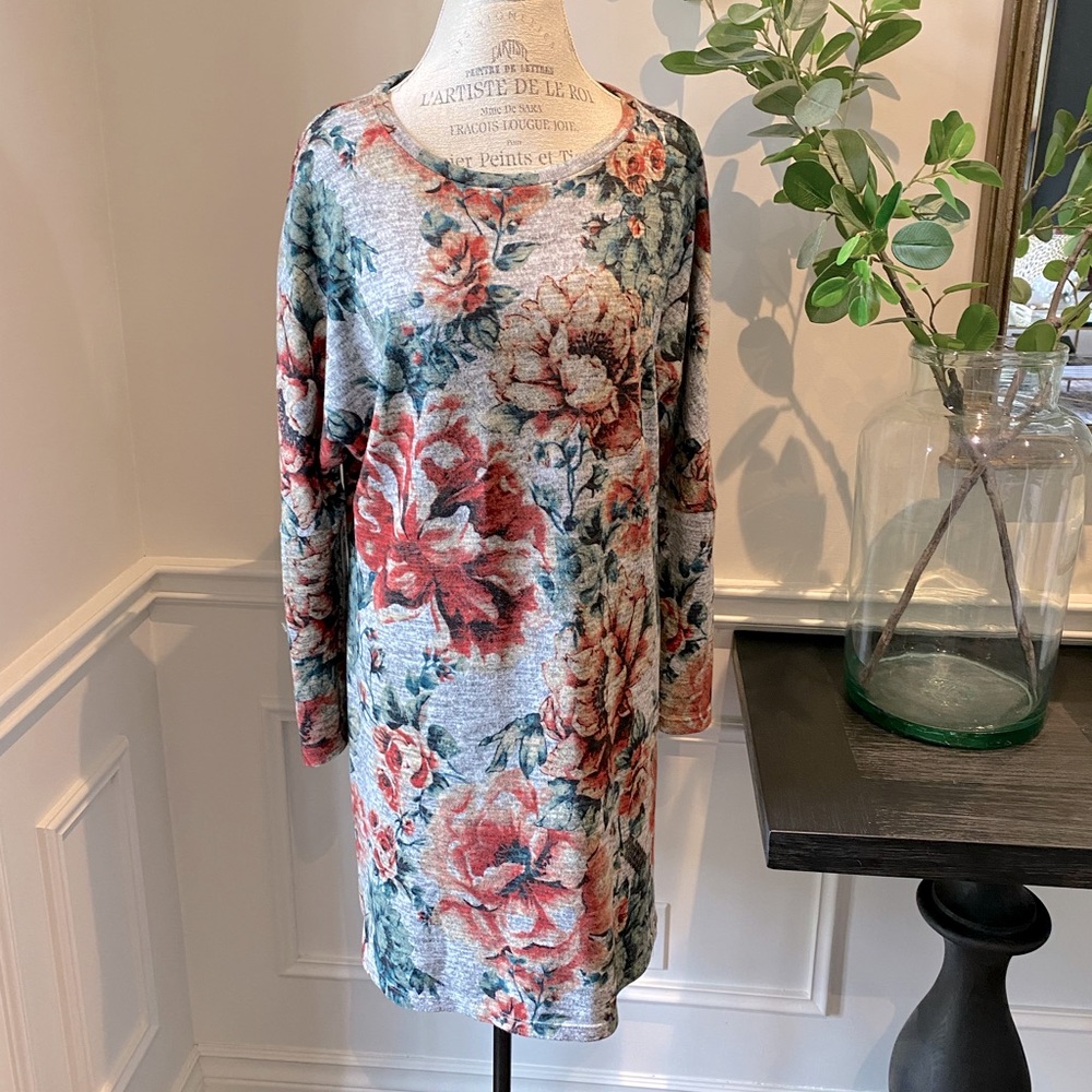 Floral Sweaterdress